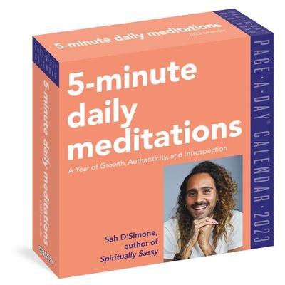 Cover for Workman Calendars · 5-Minute Daily Meditations Page-A-Day Calendar 2023 (Kalender) (2022)