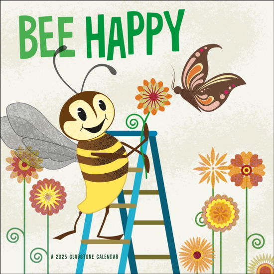 Bee Happy Mini Wall Calendar 2025 - Gladstone Media - Livres - Gladstone Media - 9781612235806 - 23 août 2024