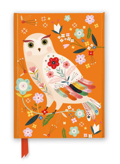 Cover for Flame Tree Studio · Bee Brown: Folk Owl (Foiled Journal) - Flame Tree Notebooks (Papperier) (2025)