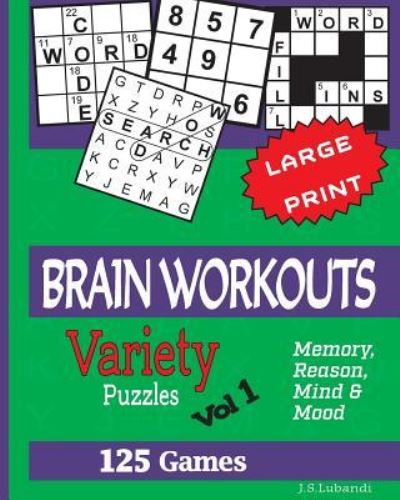 Cover for J S Lubandi · Brain Workouts (Variety) Puzzles (Paperback Book) (2018)