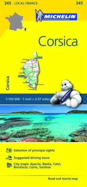 Cover for Michelin · Corse-du-Sud, Haute-Corse - Michelin Local Map 345: Map (Map) (2016)