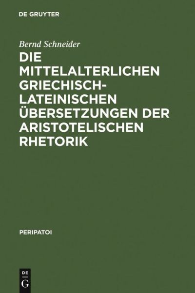 Cover for Schneider · Die mittelalterlichen griechi (Book) (1971)