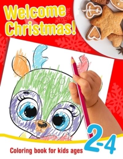 Cover for Lou &amp; Lou · Welcome Christmas! - Coloring book for kids ages 2-4 (Paperback Book) (2020)