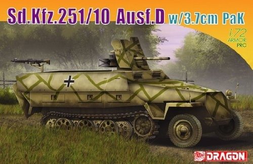 Cover for Dragon · 1/72 Sd.kfz.251/10 Ausf.d W/3.7cm Pak (Leketøy)