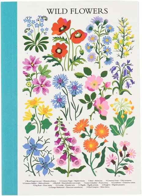 A6 notebook - Wild Flowers -  - Books - REX LONDON - 5027455436807 - June 23, 2023