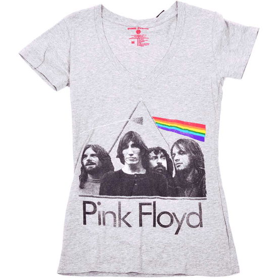 Cover for Pink Floyd · Dsotm Band In Prism (T-shirt) [size XL] [Grey - Ladies edition] (2016)