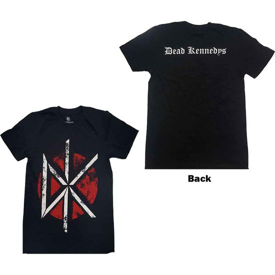 Cover for Dead Kennedys · Dead Kennedys Unisex T-Shirt: Vintage Logo (Black) (Back Print) (T-shirt) [size M] [Black - Unisex edition] (2016)