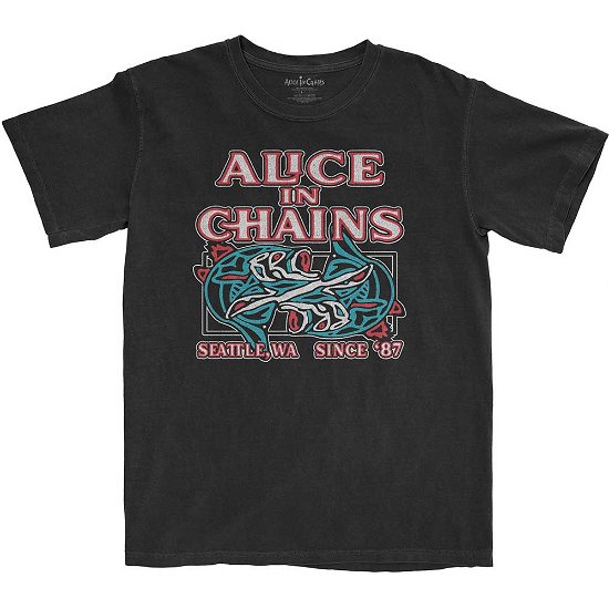 Alice In Chains Unisex T-Shirt: Totem Fish - Alice In Chains - Koopwaar -  - 5056561030807 - 