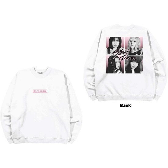 BlackPink Unisex Sweatshirt: Shut Down Photo Grid (Back Print) - BlackPink - Merchandise -  - 5056561056807 - 