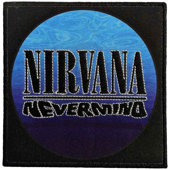 Nirvana Standard Printed Patch: Nevermind Wavy Logo - Nirvana - Fanituote -  - 5056561098807 - 