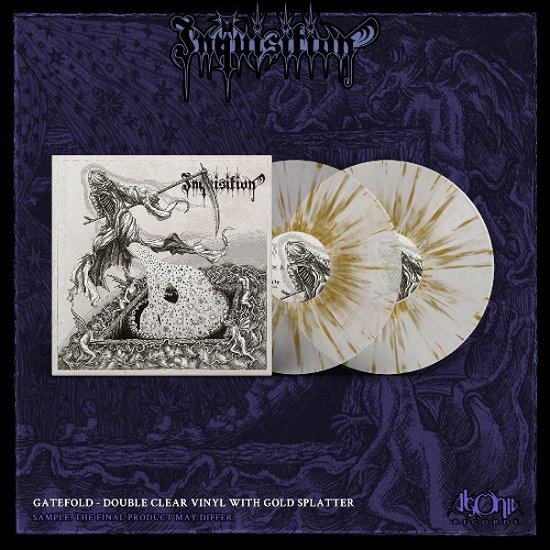 Cover for Inquisition · Black Mass for a Mass Grave (Monochrome Edition) (Splatter Vinyl) (LP) [Monochrome edition] (2021)