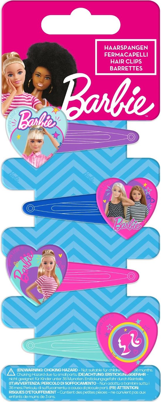 Cover for Joy Toy · Barbie: Joy Toy - 4 Hair Clips On Cardboard 5X15 Cm (MERCH)