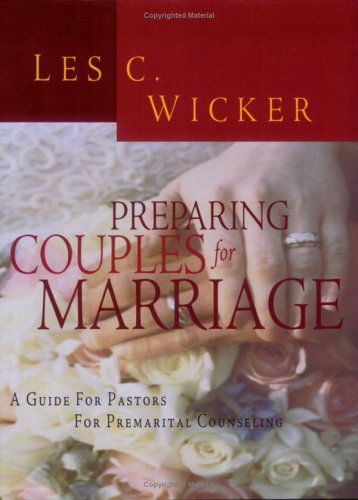 Cover for Les C Wicker · Preparing Couples for Marriage (Paperback Book) (2003)