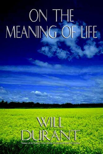 Cover for Will Durant · On the Meaning of Life (Taschenbuch) (2005)