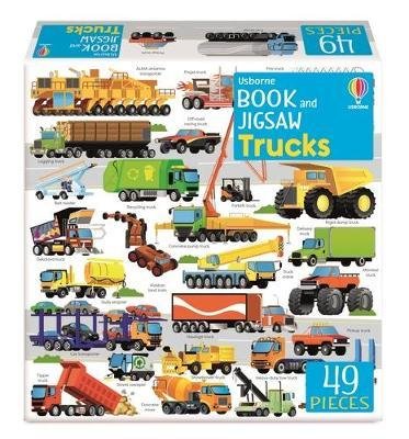 Usborne Book and Jigsaw Trucks - Usborne Book and Jigsaw - Sam Smith - Böcker - Usborne Publishing Ltd - 9781803704807 - 6 juli 2023