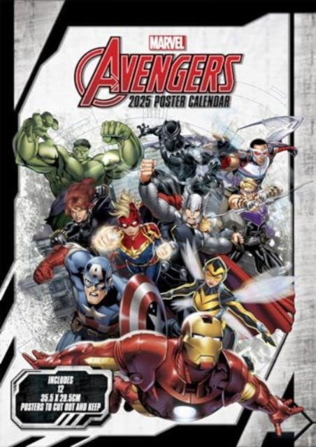Cover for Avengers 2025 Poster Calendar (Calendar) (2025)