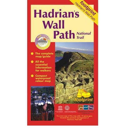 Cover for Footprint · Hadrian's Wall Path: Bowness to Wallsend - Footprint Map &amp; Guide (Landkart) (2010)