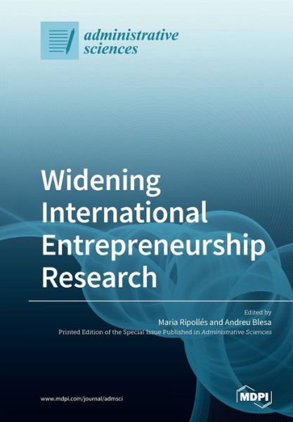 Cover for Maria Ripoll S · Widening International Entrepreneurship Research (Paperback Book) (2020)