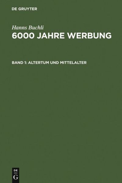 Cover for Hanns Buchli · Altertum und Mittelalter (Book) (1961)