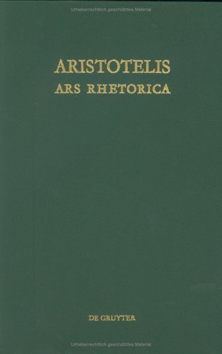 Cover for Aristoteles · Aristotelis Ars rhetorica (Buch) [Ancient Greek edition] (1976)