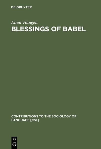 Cover for Haugen · Blessings of Babel (Book) (1987)