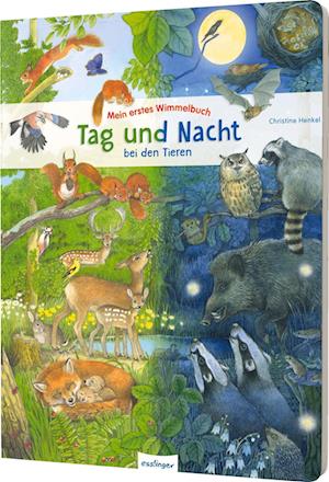 Cover for Christine Henkel · Mein erstes Wimmelbuch: Tag und Nacht bei den Tieren (Bok) (2025)
