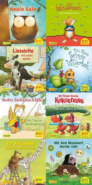 Pixi-8er-Set 297: Pixis liebste Kinderbuch-Helden (8x1 Exemplar) - V/A - Books - Carlsen - 9783551038807 - April 29, 2024