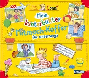 Cover for Hanna Sörensen · Conni Gelbe Reihe (Beschäftigungsbuch): Mein kunterbunter Mitmach-Koffer für unterwegs (Buch-Set für die Ferienzeit) (Bog) (2024)