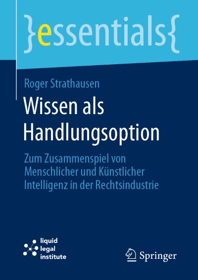 Cover for Roger Strathausen · Wissen Als Handlungsoption (Book) (2023)
