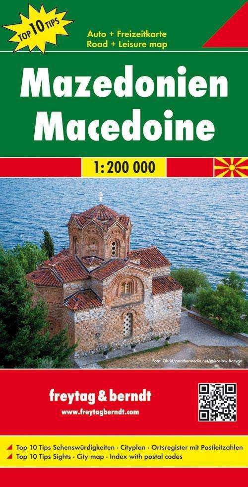 Cover for Freytag &amp; Berndt · Freytag &amp; Berndt Road + Leisure Map: Macedonia (Innbunden bok) (2014)