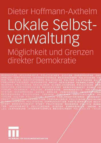 Cover for Dieter Hoffmann-Axthelm · Lokale Selbstverwaltung (Pocketbok) [2004 edition] (2004)