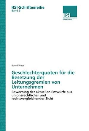 Cover for Waas · Geschlechterquoten für die Besetzu (Book)