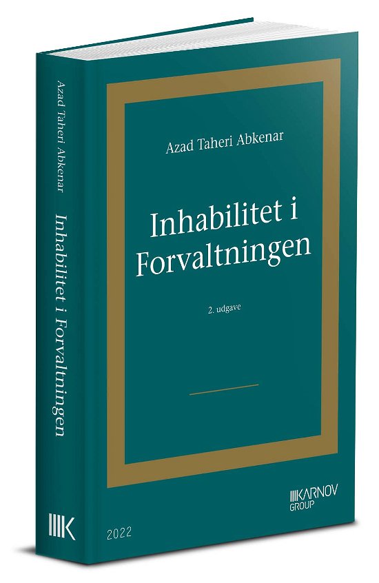 Cover for Azad Taheri Abkenar · Inhabilitet i forvaltningen (Gebundenes Buch) [2. Ausgabe] (2022)