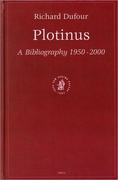 Cover for Richard Dufour · Plotinus: a Bibliography 1950-2000 (Hardcover Book) (2002)