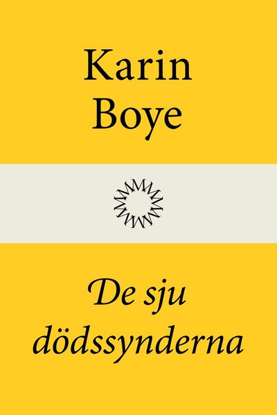 Cover for Karin Boye · De sju dödssynderna (Buch) (2022)