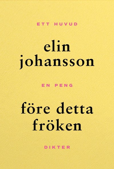 Cover for Elin Johansson · Före detta fröken (Map) (2024)