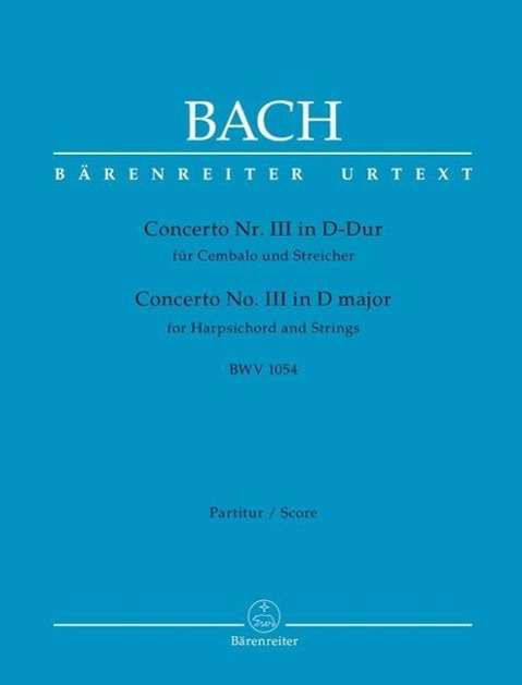Cover for Bach · Concerto Nr. III für Cembalo und S (Book)