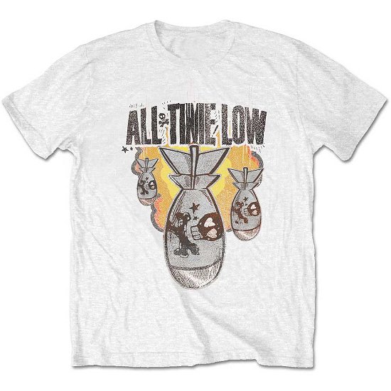 Cover for All Time Low · All Time Low Unisex T-Shirt: Da Bomb (Retail Pack) (T-shirt) [size S] [White - Unisex edition]