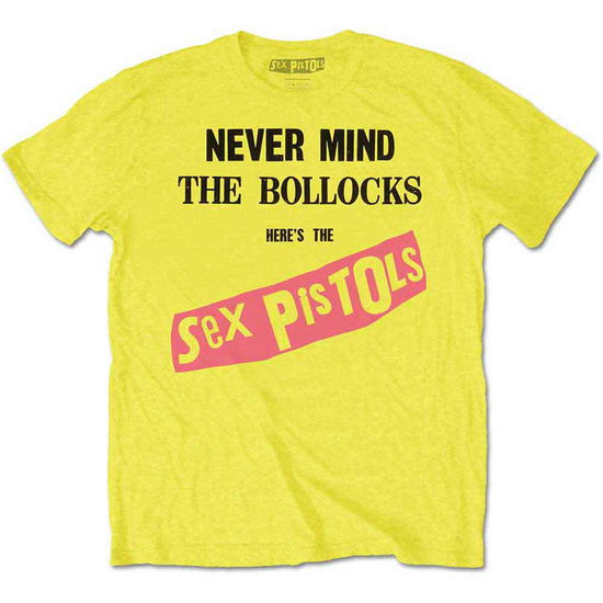 Cover for Sex Pistols - The · The Sex Pistols Unisex T-Shirt: NMTB Original Album (T-shirt) [size L] [Yellow - Unisex edition] (2018)