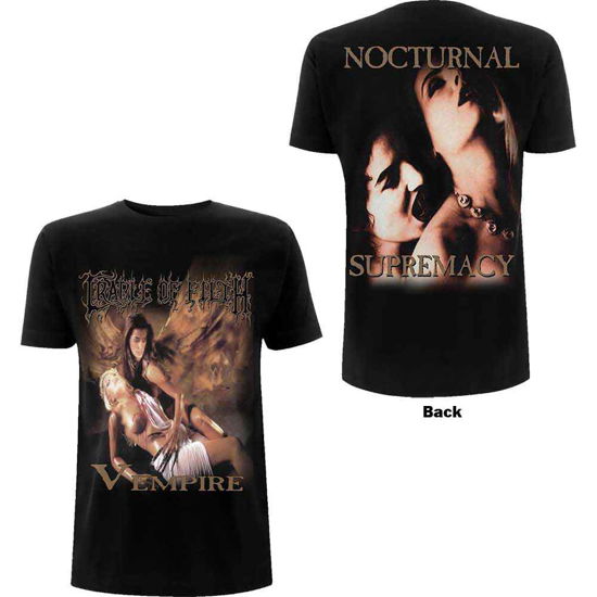 Cradle Of Filth Unisex T-Shirt: Vempire (Back Print) - Cradle Of Filth - Merchandise - PHD - 5056187756808 - 16. September 2022