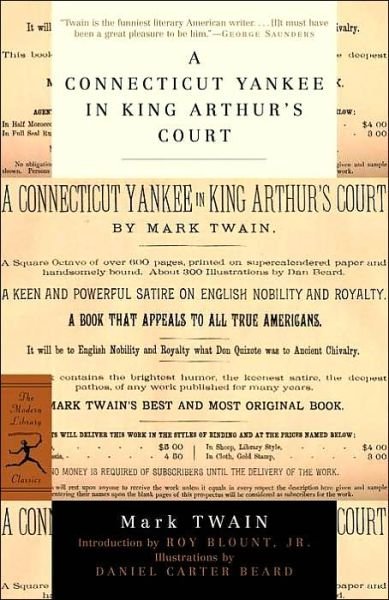 Cover for Mark Twain · A Connecticut Yankee in King Arthur's Court - Modern Library Classics (Paperback Book) [New edition] (2001)