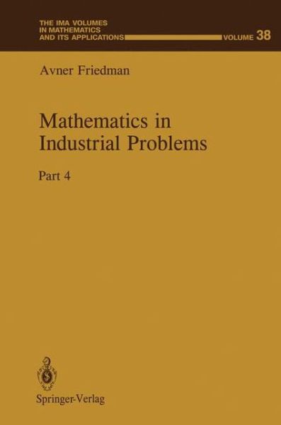 Cover for Friedman · Mathematics in Industrial Prob (Book)