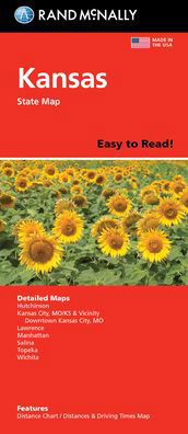 Rand McNally Easy to Read Folded Map: Kansas State Map - Rand Mcnally - Bøker - RAND MCNALLY - 9780528025808 - 14. april 2022