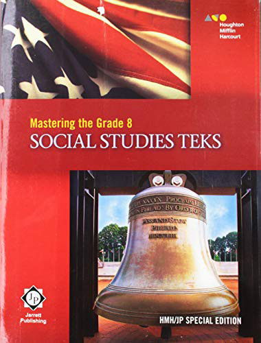 Cover for Houghton Mifflin Harcourt · Mastering Grade 8 Social Studies TEKS Worktext (Pocketbok) (2014)