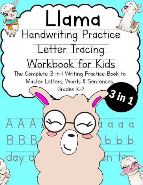 Cover for Alex Smith · Llama Handwriting Practice Letter Tracing Workbook for Kids (Taschenbuch) (2019)