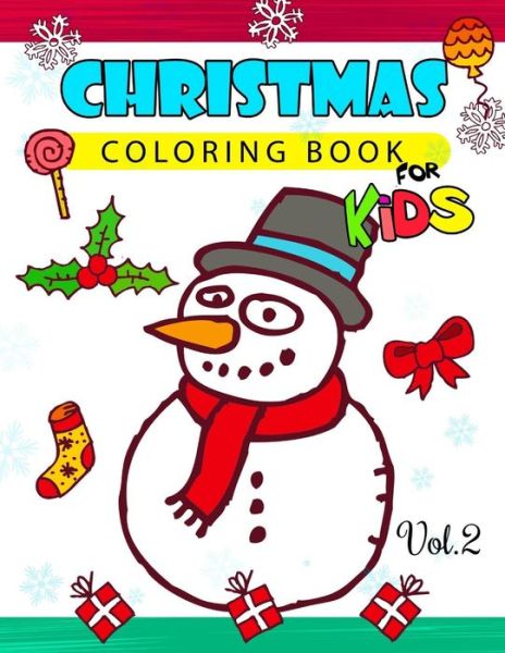 Cover for Red Hat Art · Christmas coloring Books for Kids Vol.2 (Paperback Book) (2016)