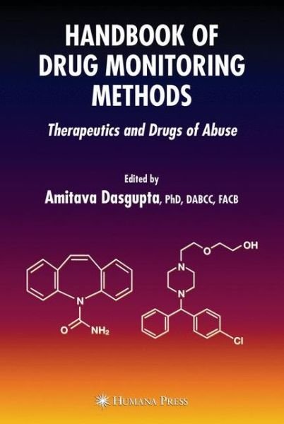 Cover for Amitava Dasgupta · Handbook of Drug Monitoring Methods: Therapeutics and Drugs of Abuse (Hardcover Book) [2008 edition] (2007)