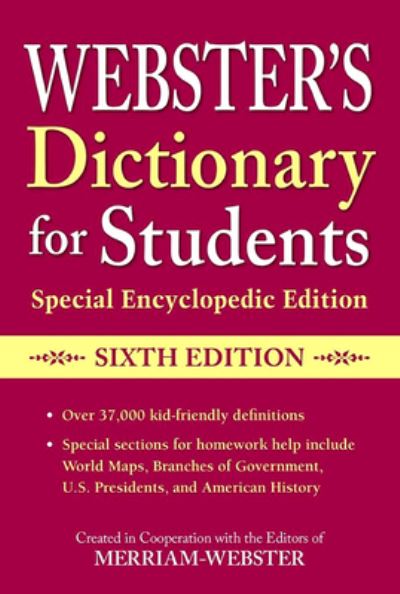 Cover for Federal Street Press · Webster's Dictionary for Students, Special Encylopedic Edition (Paperback Book) (2020)