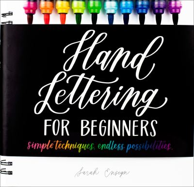 Cover for Sarah Ensign · Hand Lettering for Beginners (Hardcover Book) (2021)
