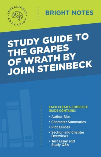 Cover for Intelligent Education · Study Guide to The Grapes of Wrath by John Steinbeck - Bright Notes (Paperback Book) [4th edition] (2020)